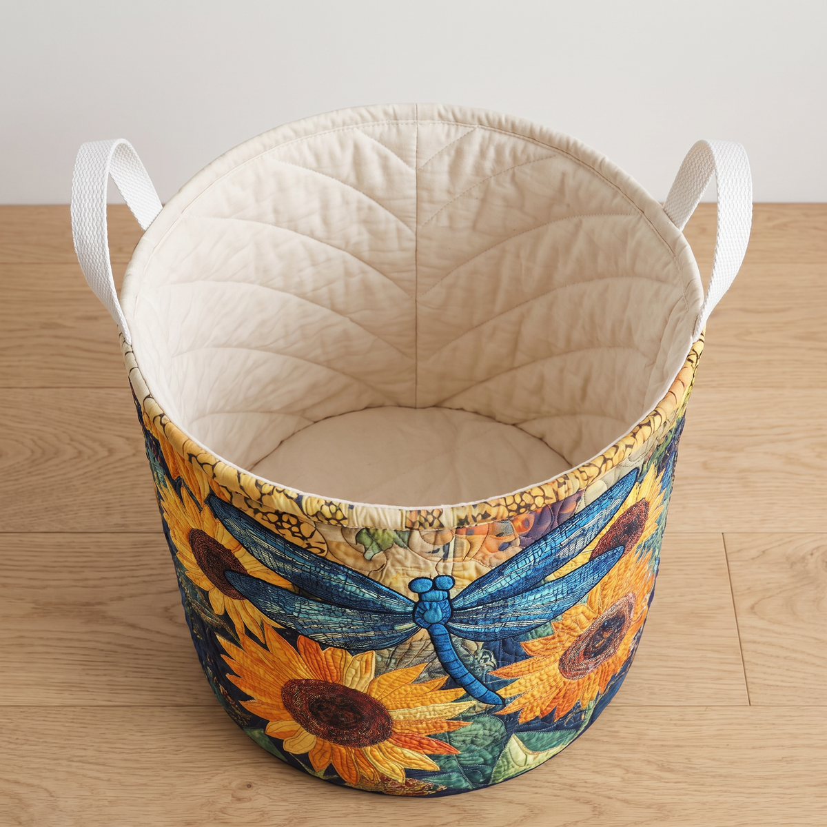 Quilted Laundry Basket - Butterfly