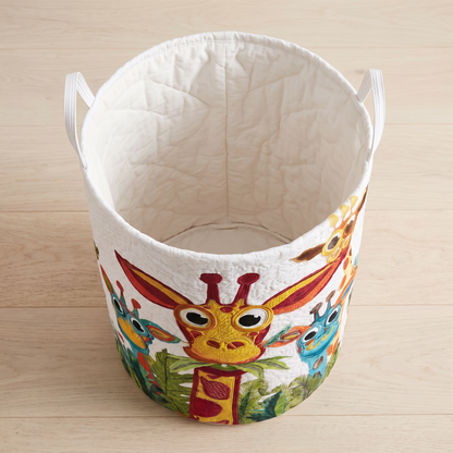 Quilted Laundry Basket - Catch Me If You Can