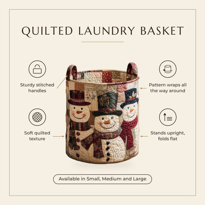 Quilted Laundry Basket - Cheerful Spirit features infographic