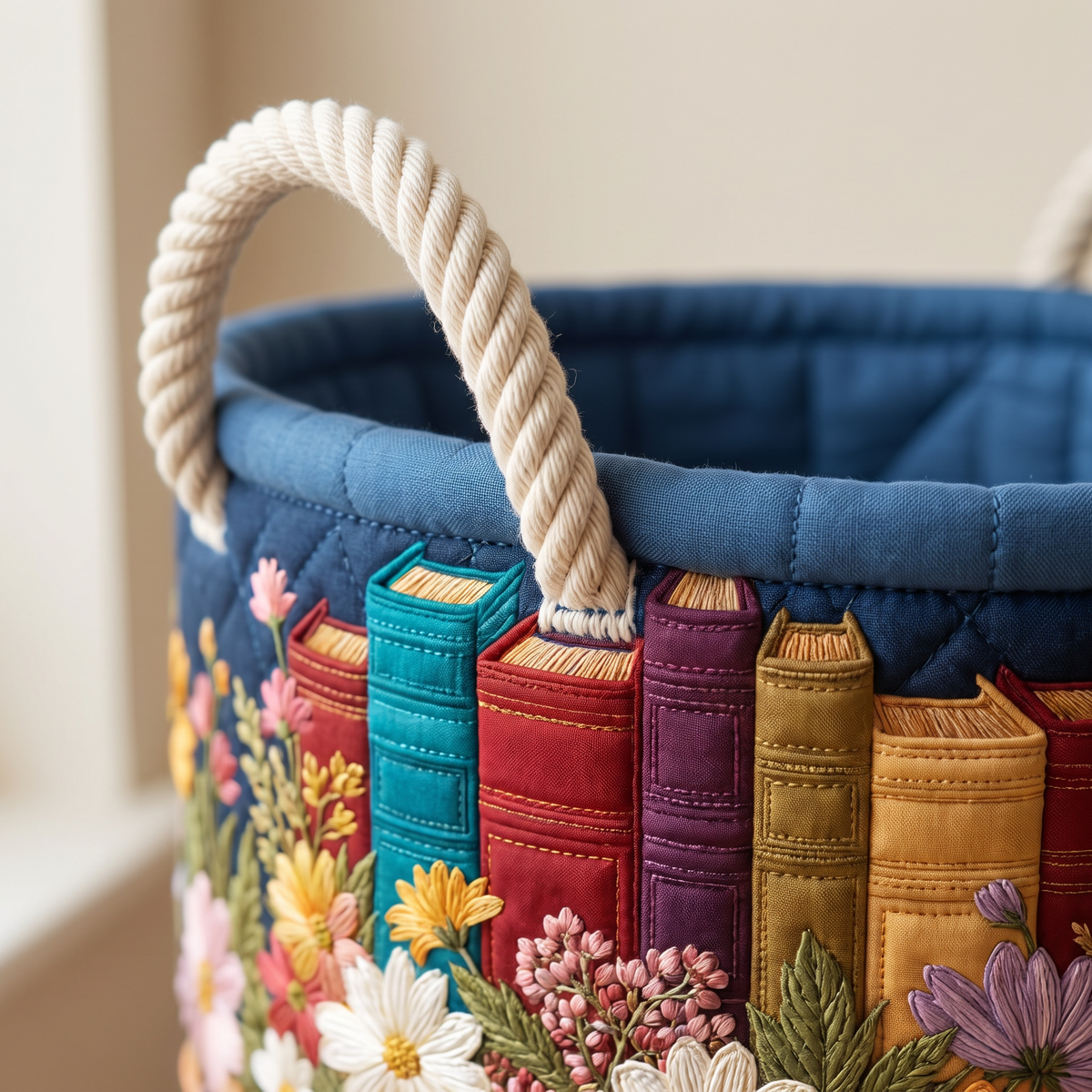 Quilted Laundry Basket - Classic Style