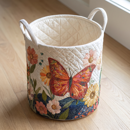 Quilted Laundry Basket - Colorful Beauty