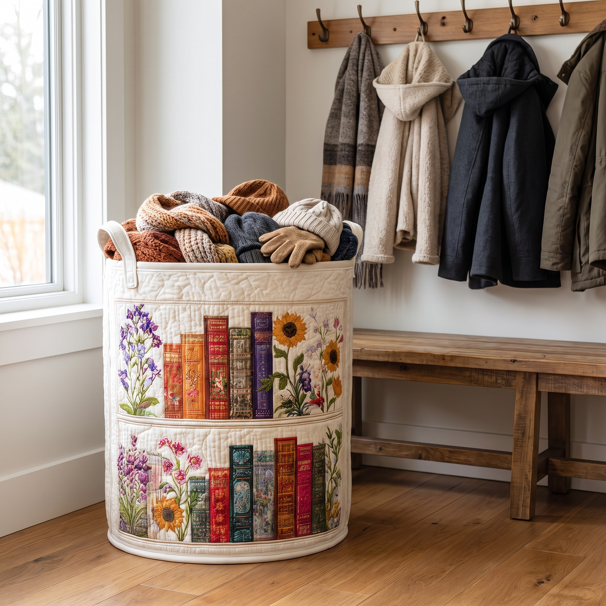 Quilted Laundry Basket - Cozy Cocoon