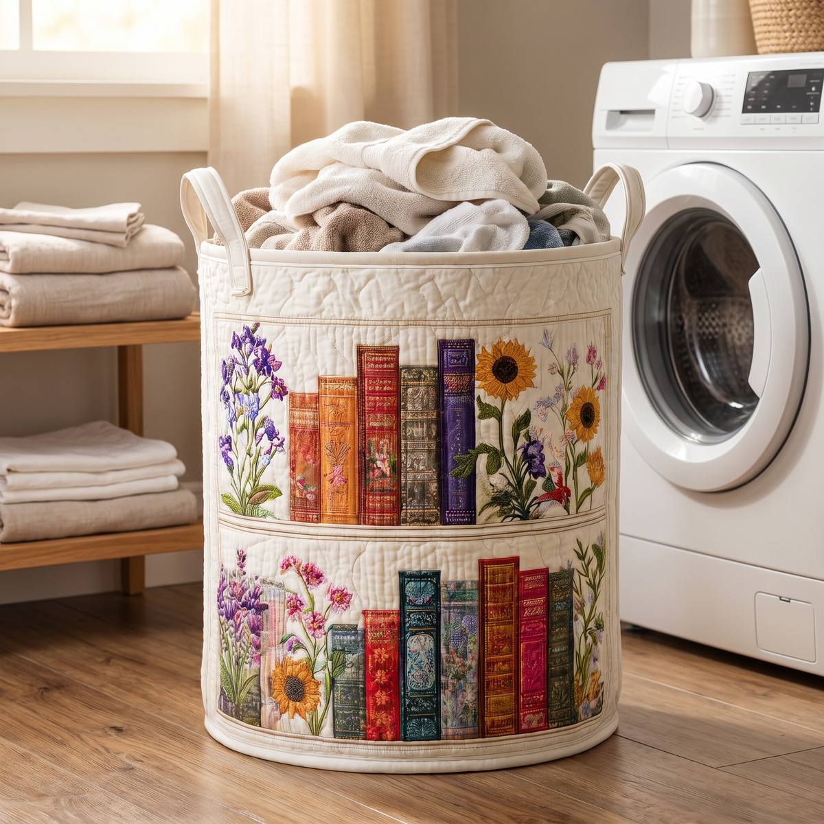 Quilted Laundry Basket - Cozy Cocoon