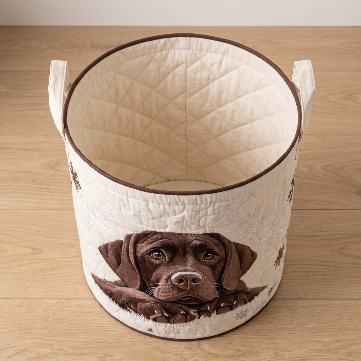 Quilted Laundry Basket - Cuddle Puppy