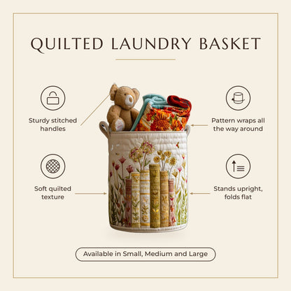 Quilted Laundry Basket - Daily Stories features infographic