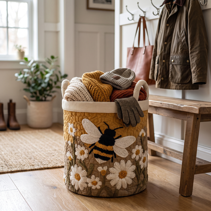 Quilted Laundry Basket - Daisy & Bee