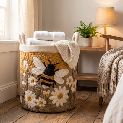 Quilted Laundry Basket - Daisy & Bee