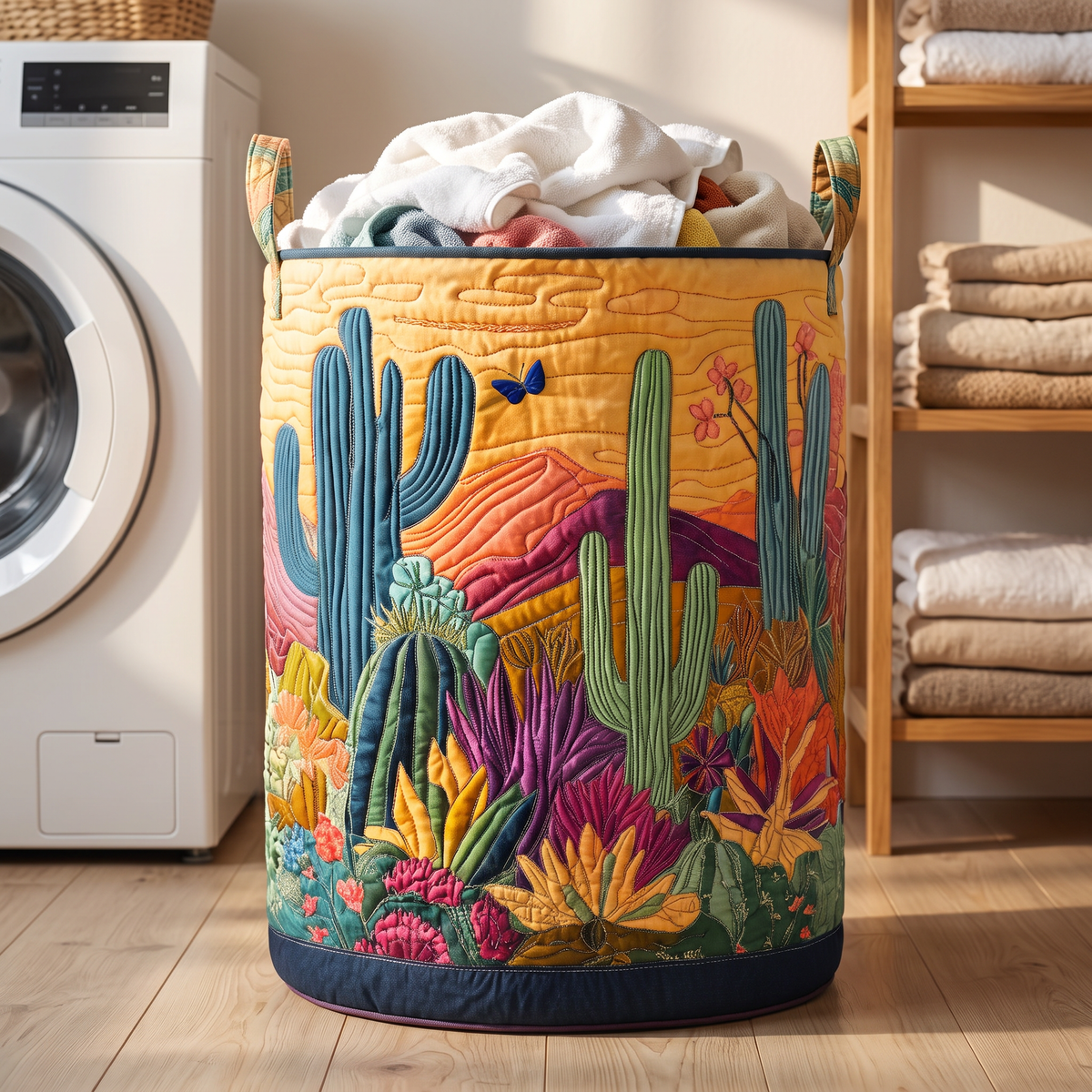 Quilted Laundry Basket - Desert Spirit
