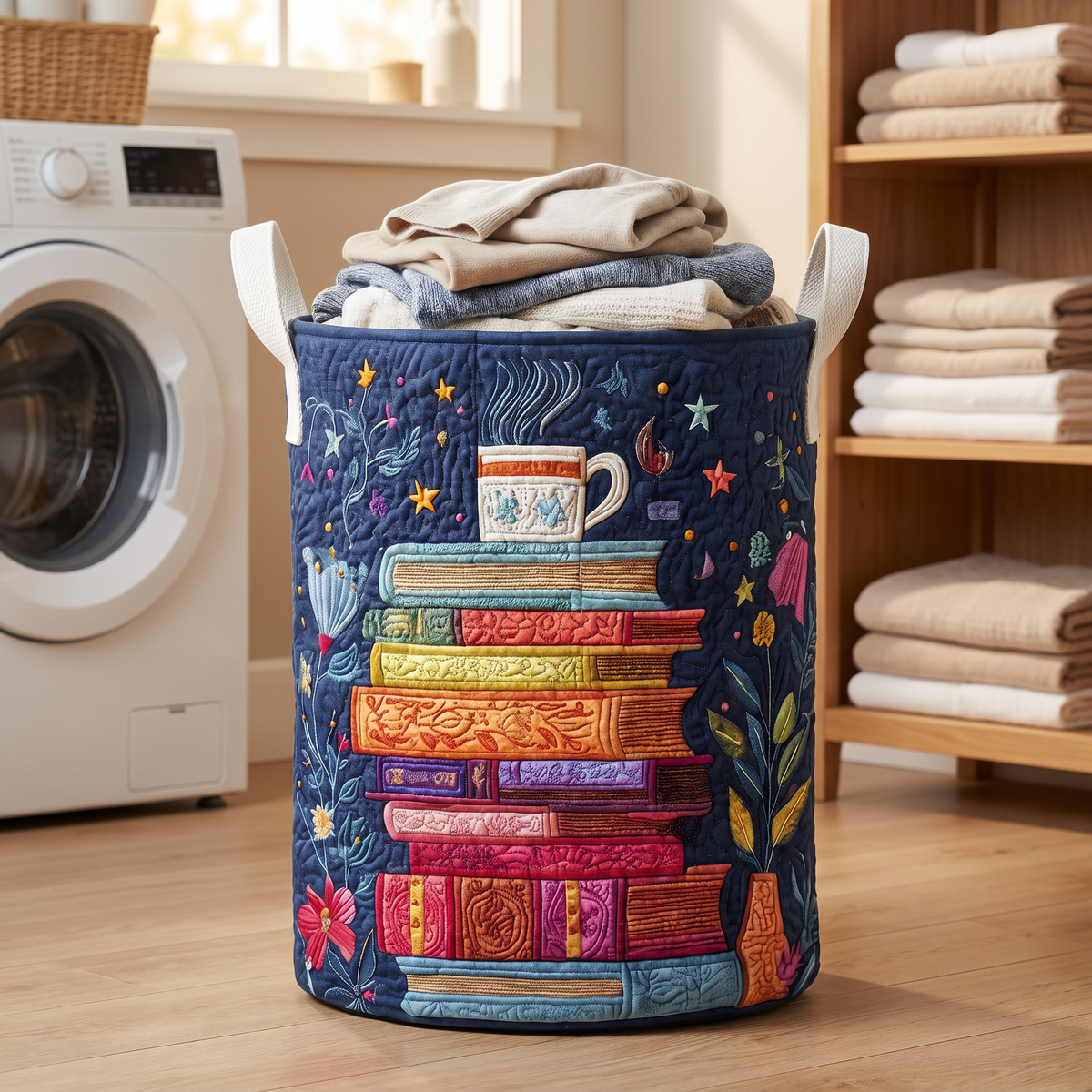 Quilted Laundry Basket - Dreamy Pages