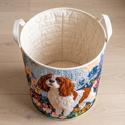Quilted Laundry Basket - Floral