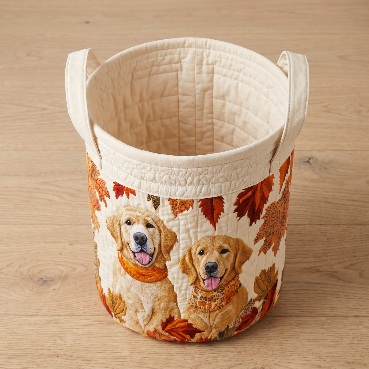 Quilted Laundry Basket - Golden Days