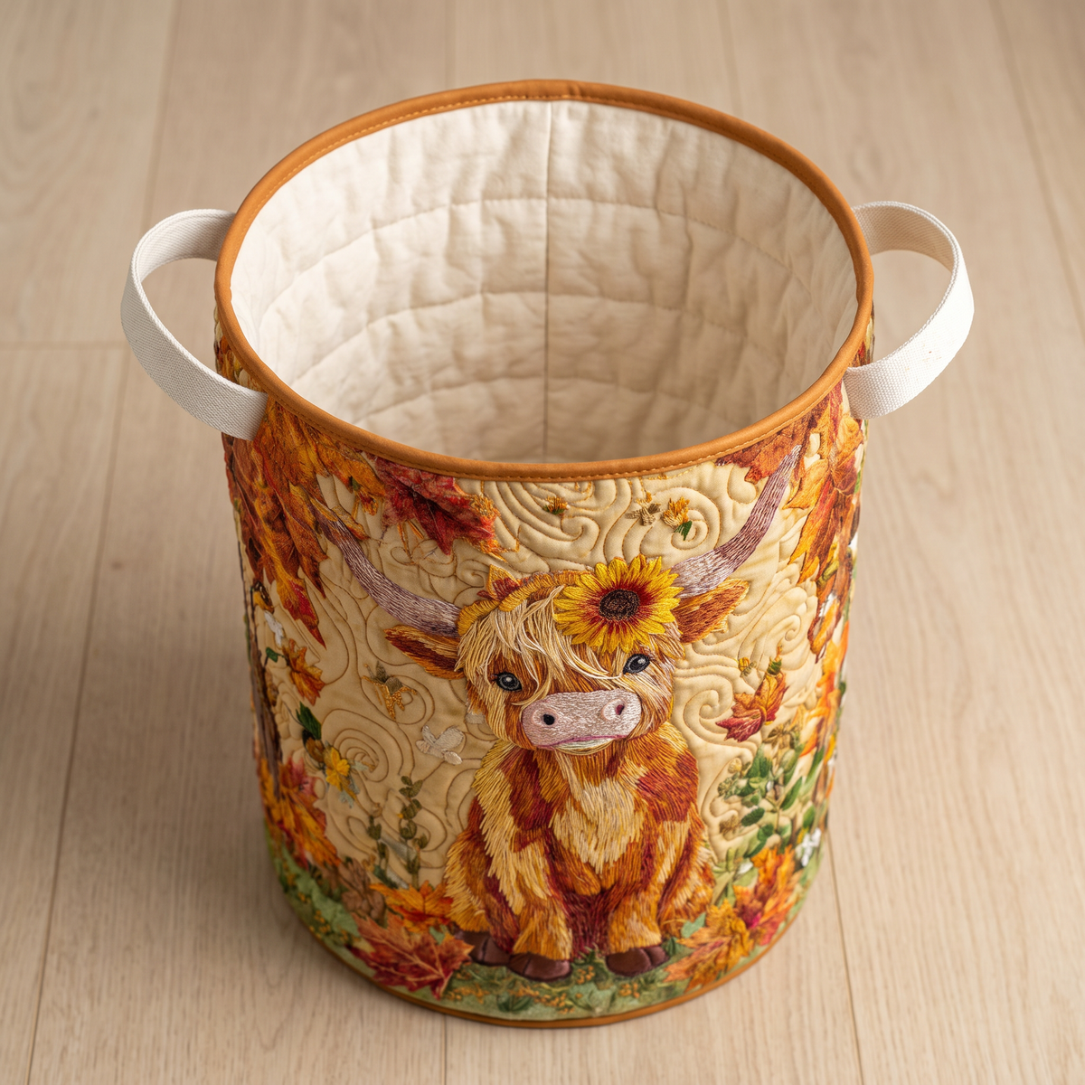Quilted Laundry Basket - Highland Meadow