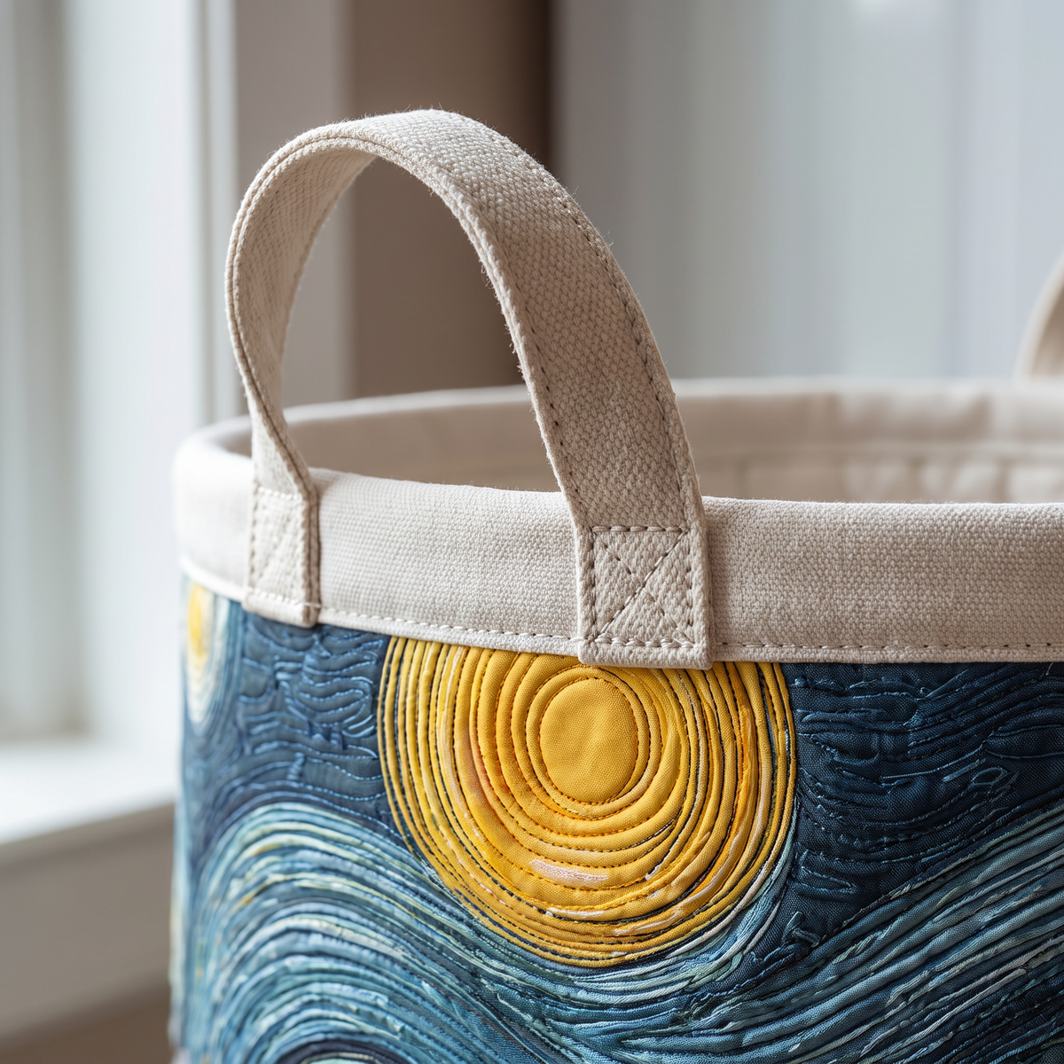 Quilted Laundry Basket - Lamb Meadow