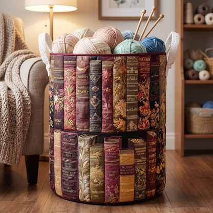 Quilted Laundry Basket - Literary Spirit