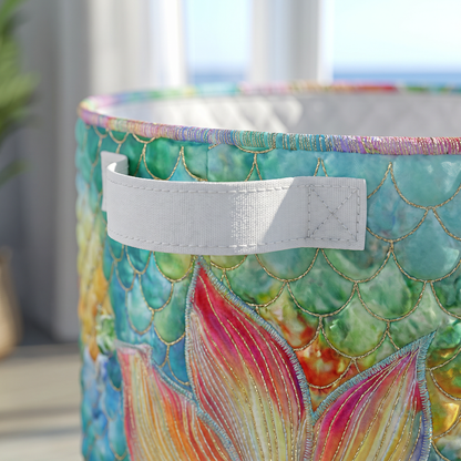 Quilted Laundry Basket - Marine Sparkle