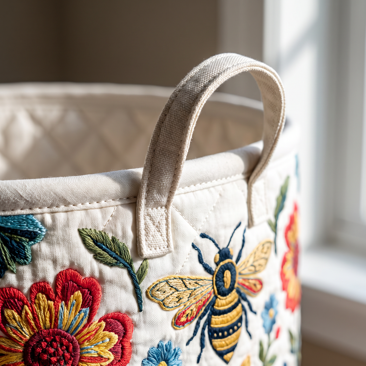 Quilted Laundry Basket - Prairie Spirit