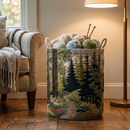 Quilted Laundry Basket - Riverbank