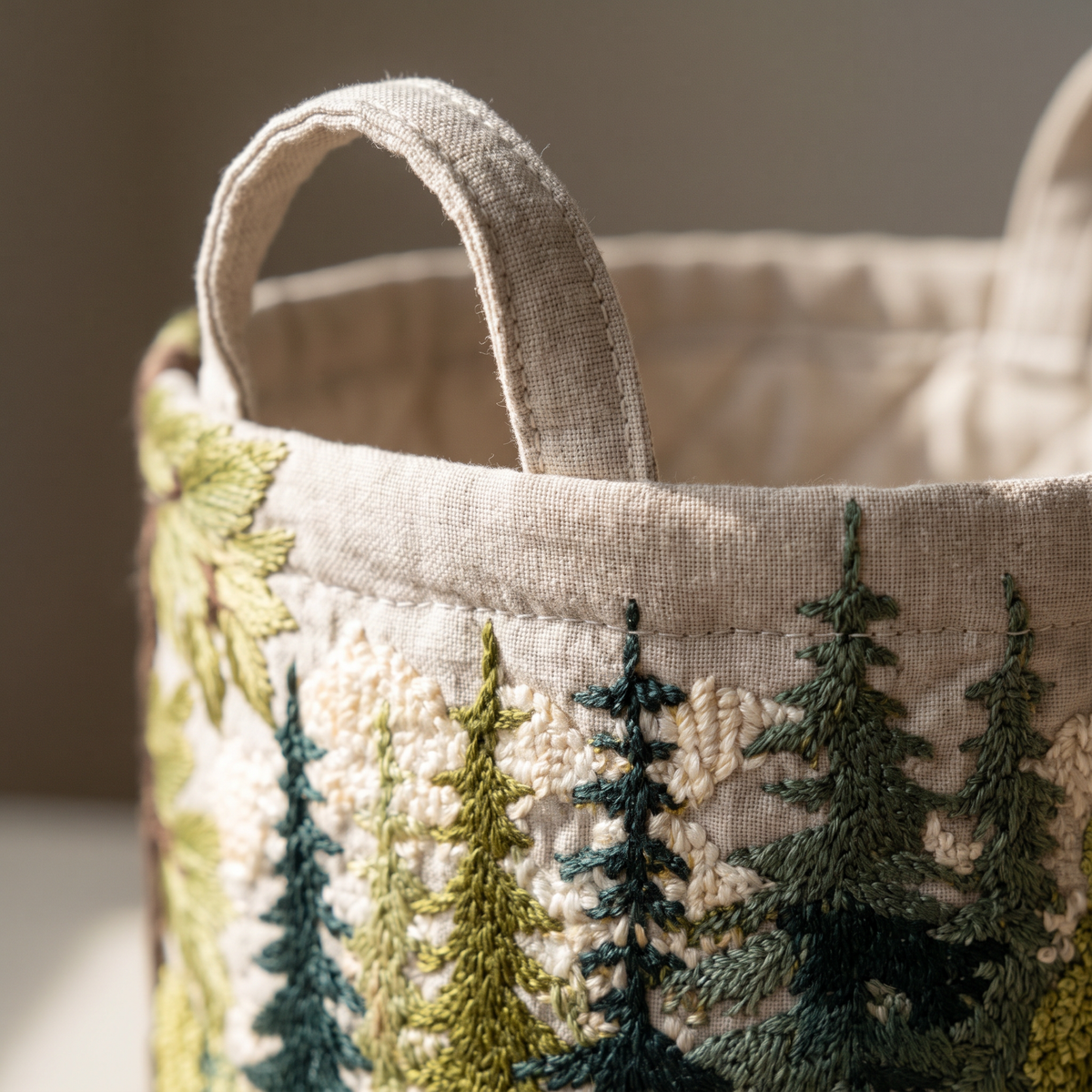 Quilted Laundry Basket - Riverbank