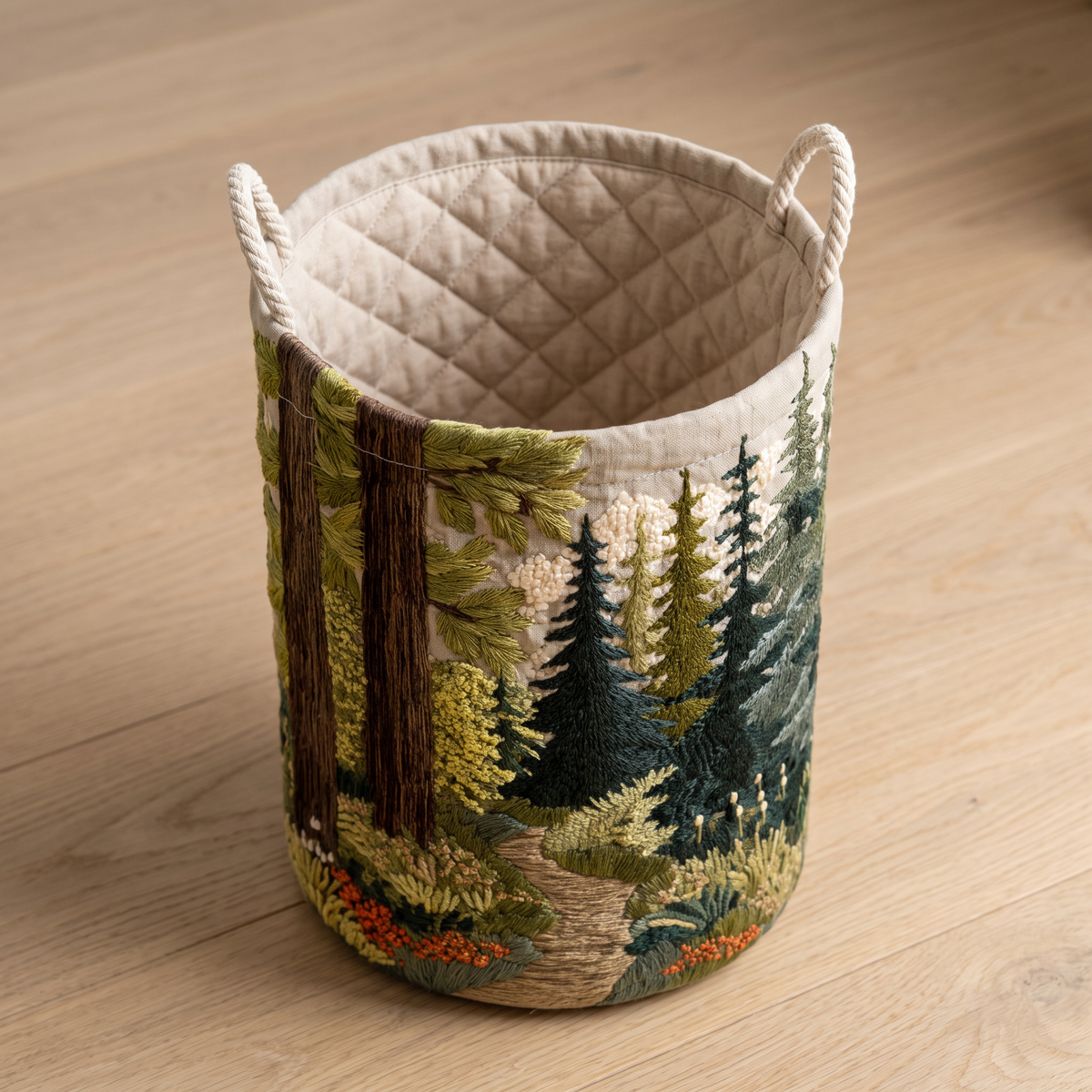 Quilted Laundry Basket - Riverbank