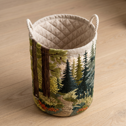 Quilted Laundry Basket - Riverbank