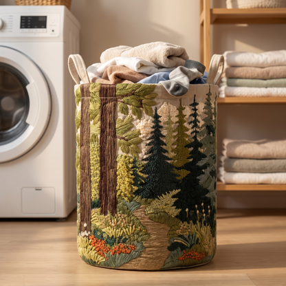 Quilted Laundry Basket - Riverbank