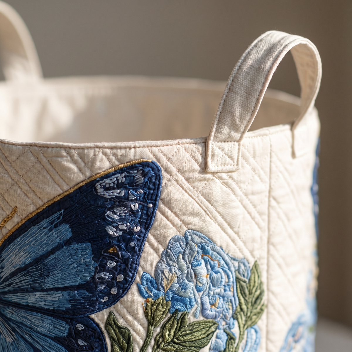 Quilted Laundry Basket - Serene Charm