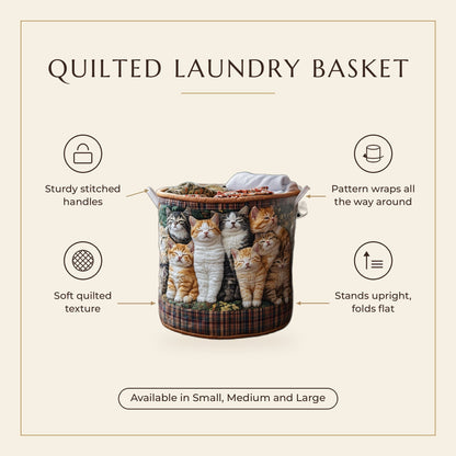 Quilted Laundry Basket - Soft Cocoon features infographic