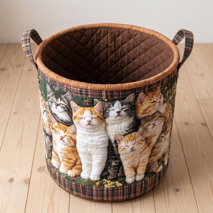 Quilted Laundry Basket - Soft Cocoon