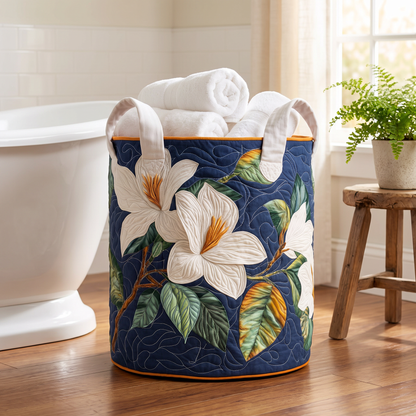 Quilted Laundry Basket - Soft Magnolia