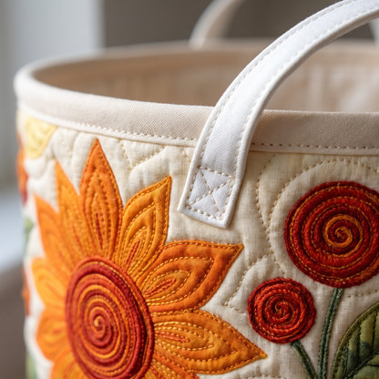 Quilted Laundry Basket - Sun Cushions