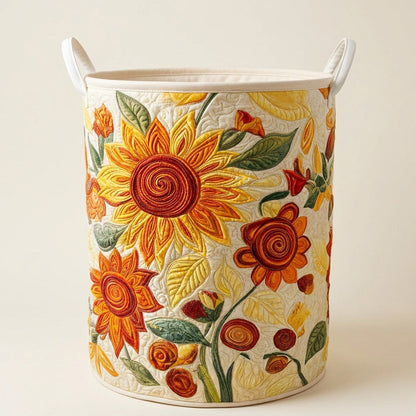 Quilted Laundry Basket - Sun Cushions, studio photo