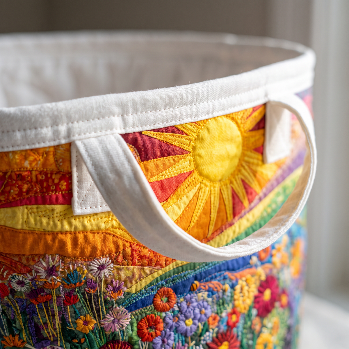 Quilted Laundry Basket - Sunny Indulgence
