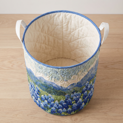 Quilted Laundry Basket - Texas Spring