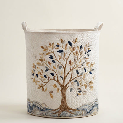 Quilted Laundry Basket - Vital Bloom, studio photo