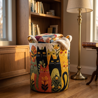 Quilted Laundry Basket - Whisker Corner