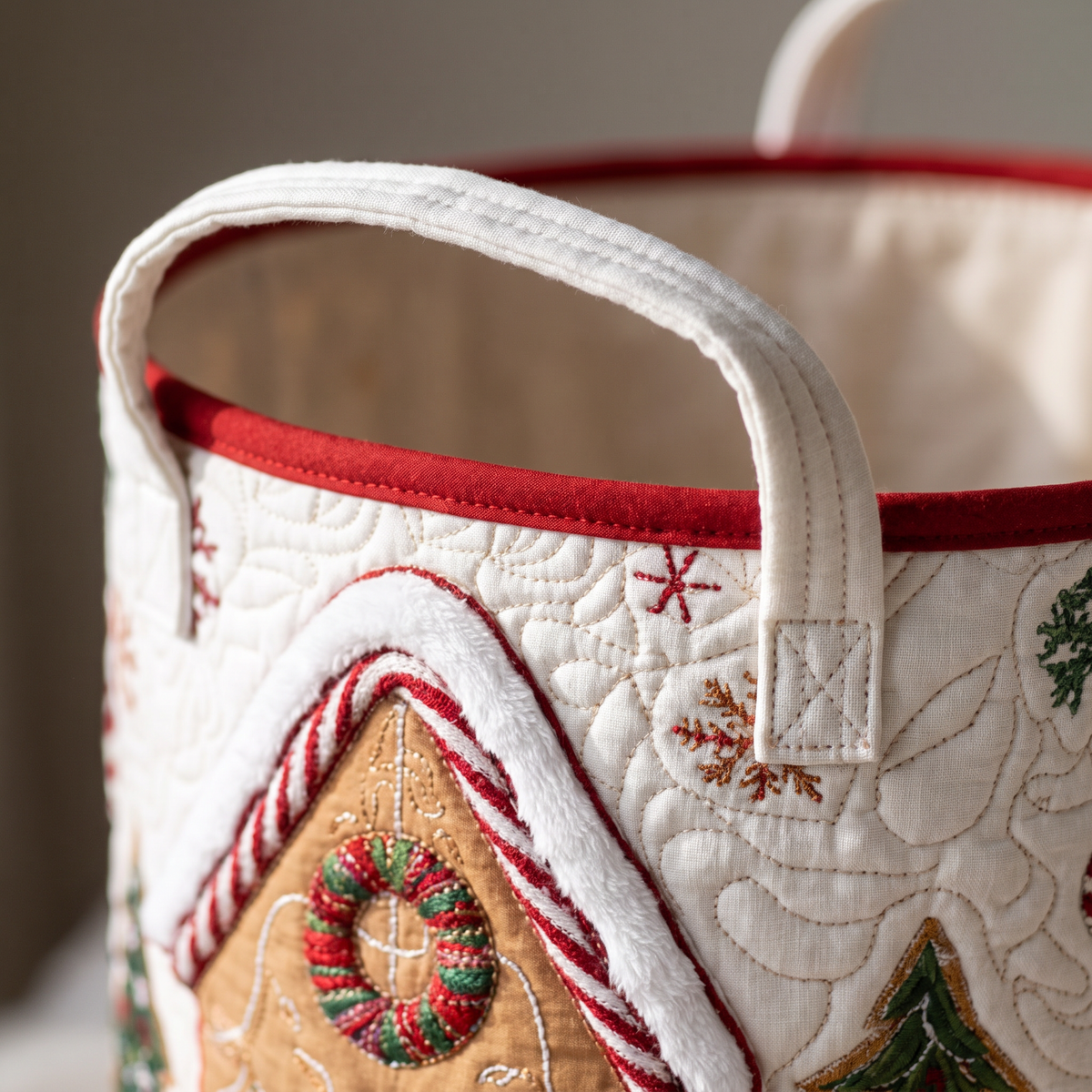 Quilted Laundry Basket - Winter Spirit