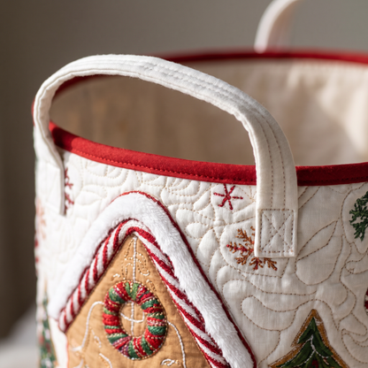 Quilted Laundry Basket - Winter Spirit