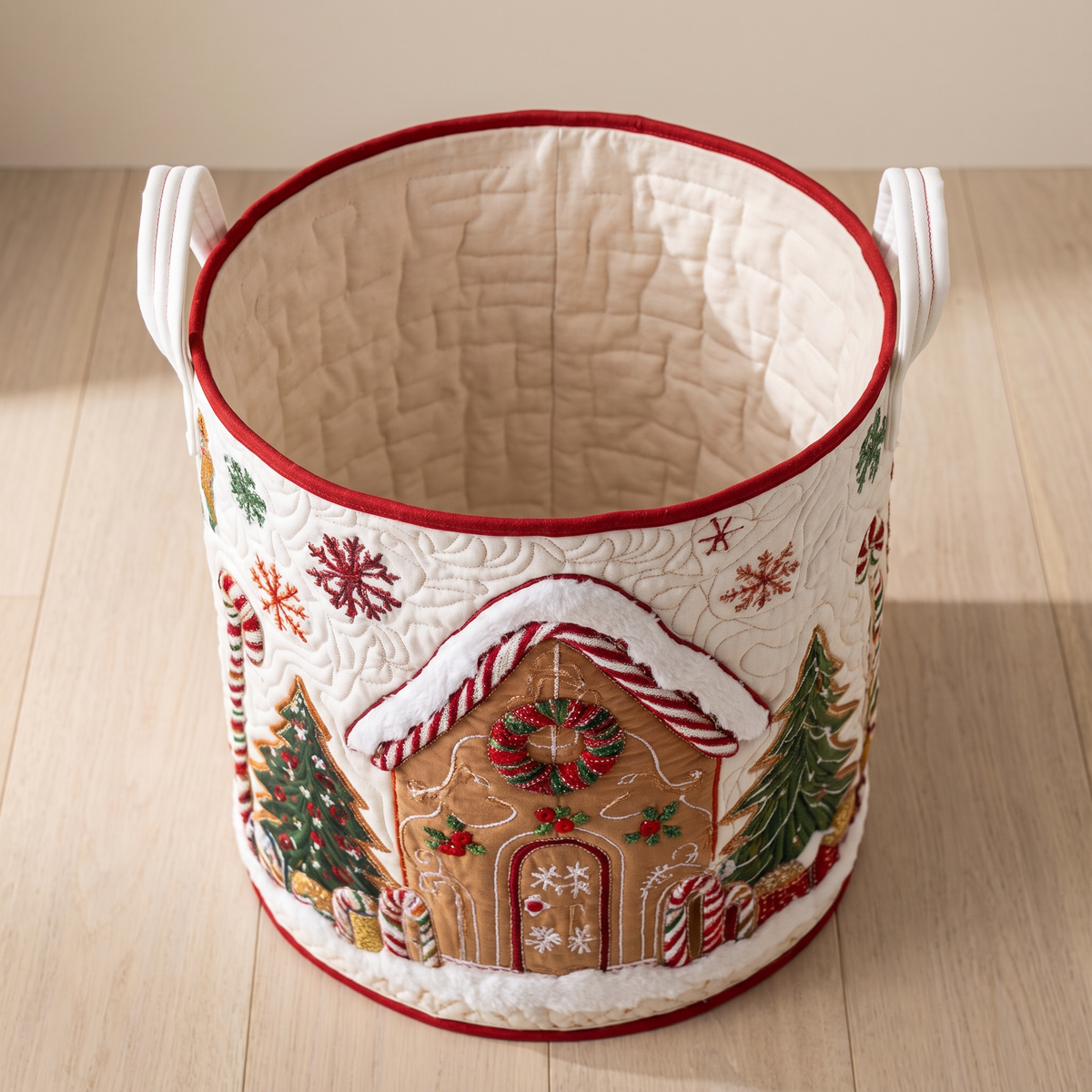 Quilted Laundry Basket - Winter Spirit