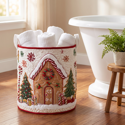 Quilted Laundry Basket - Winter Spirit