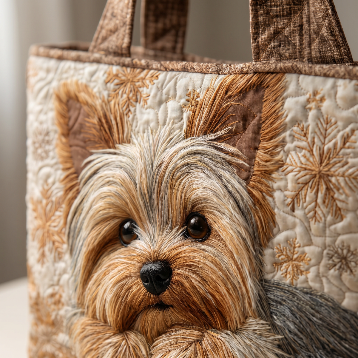 Quilted Tote Bag - Yorkshire Terrier