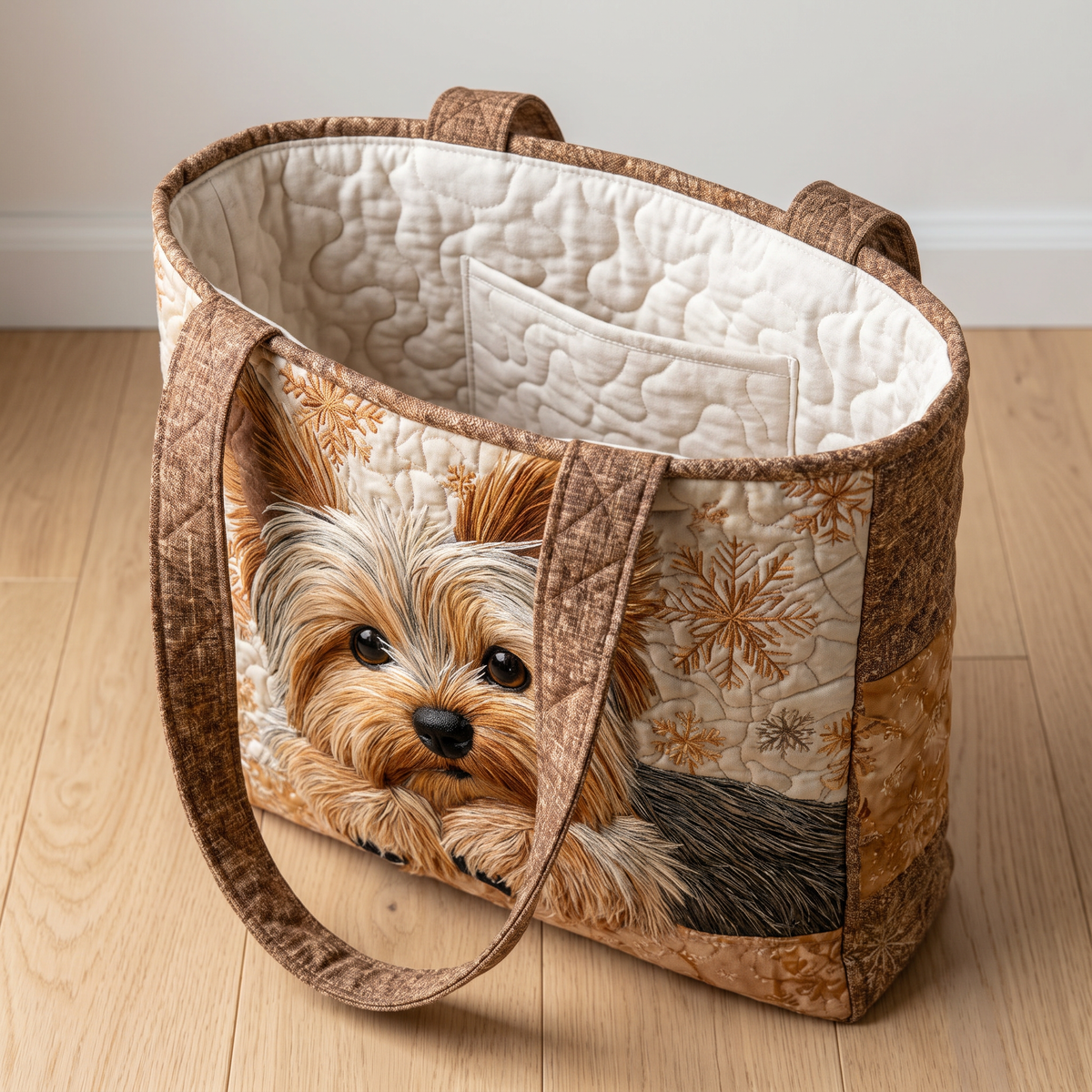 Quilted Tote Bag - Yorkshire Terrier