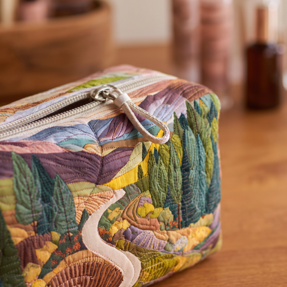 Sadie - Quilted Toiletry Bag - Valley of Peace